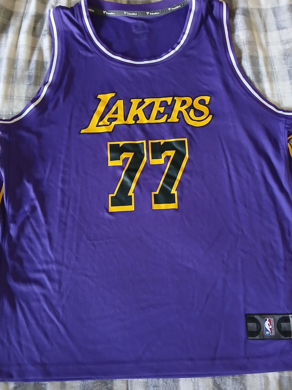 Authentic NBA Fanatics Los Angeles Lakers Luka Dončić #77 Jersey, Mens XL